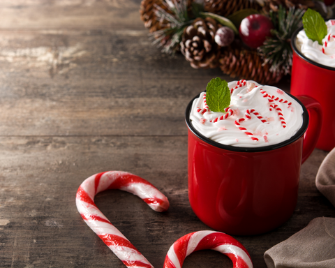 Candy Cane Latte Candle